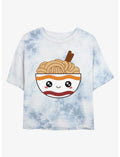 Maruchan Noodle Bowl Tie-Dye Girls Crop T-Shirt