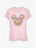 Disney Mickey Mouse Floral Head Girls T-Shirt