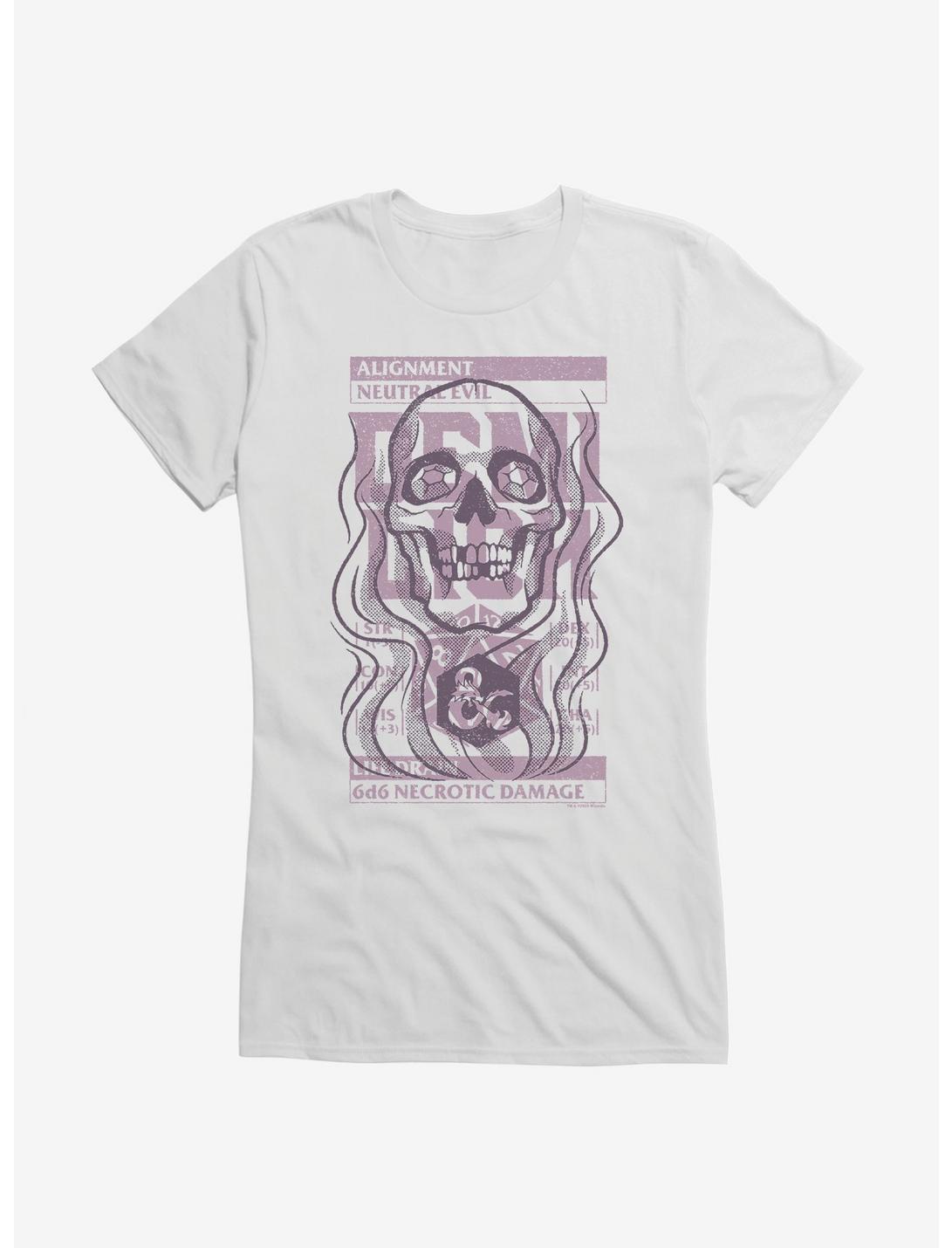 Dungeons & Dragons Demilich Stats Stamp Girls T-Shirt