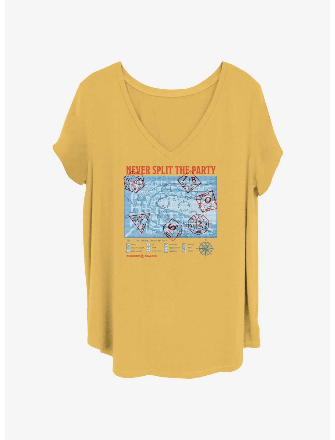 Dungeons & Dragons Never Split The Party Girls T-Shirt Plus Size