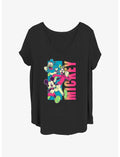 Disney Mickey Mouse & Friends Bust Out Girls T-Shirt Plus Size