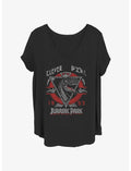 Jurassic Park Clever Girl Velociraptor Girls T-Shirt Plus Size