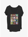 Nintendo Color Stacks Girls T-Shirt Plus Size