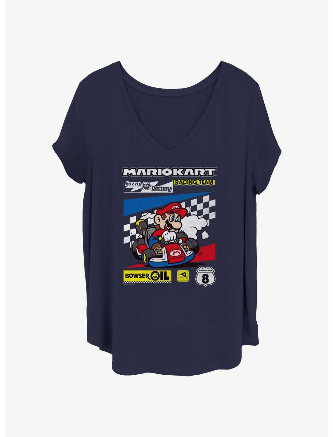 Nintendo Color Kart Checkers Girls T-Shirt Plus Size