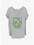 Nintendo Happy Yoshi Square Girls T-Shirt Plus Size