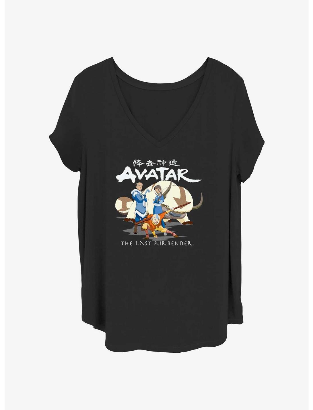 Avatar: The Last Airbender Group Of Four Girls T-Shirt Plus Size