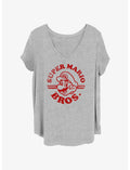 Nintendo Jump Man Mario Girls T-Shirt Plus Size