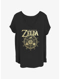 Nintendo Zelda Circle Badge Girls T-Shirt Plus Size