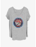 Nintendo Mario Badge Girls T-Shirt Plus Size