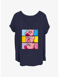 Kirby Panel Stack Girls T-Shirt Plus Size