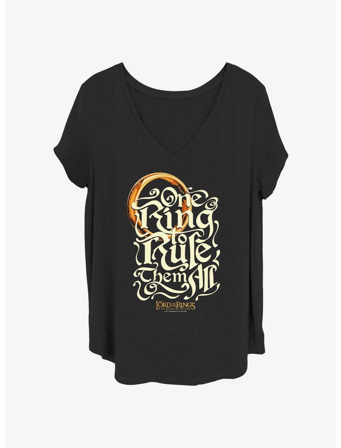 The Lord of the Rings One Ring Rules Girls T-Shirt Plus Size