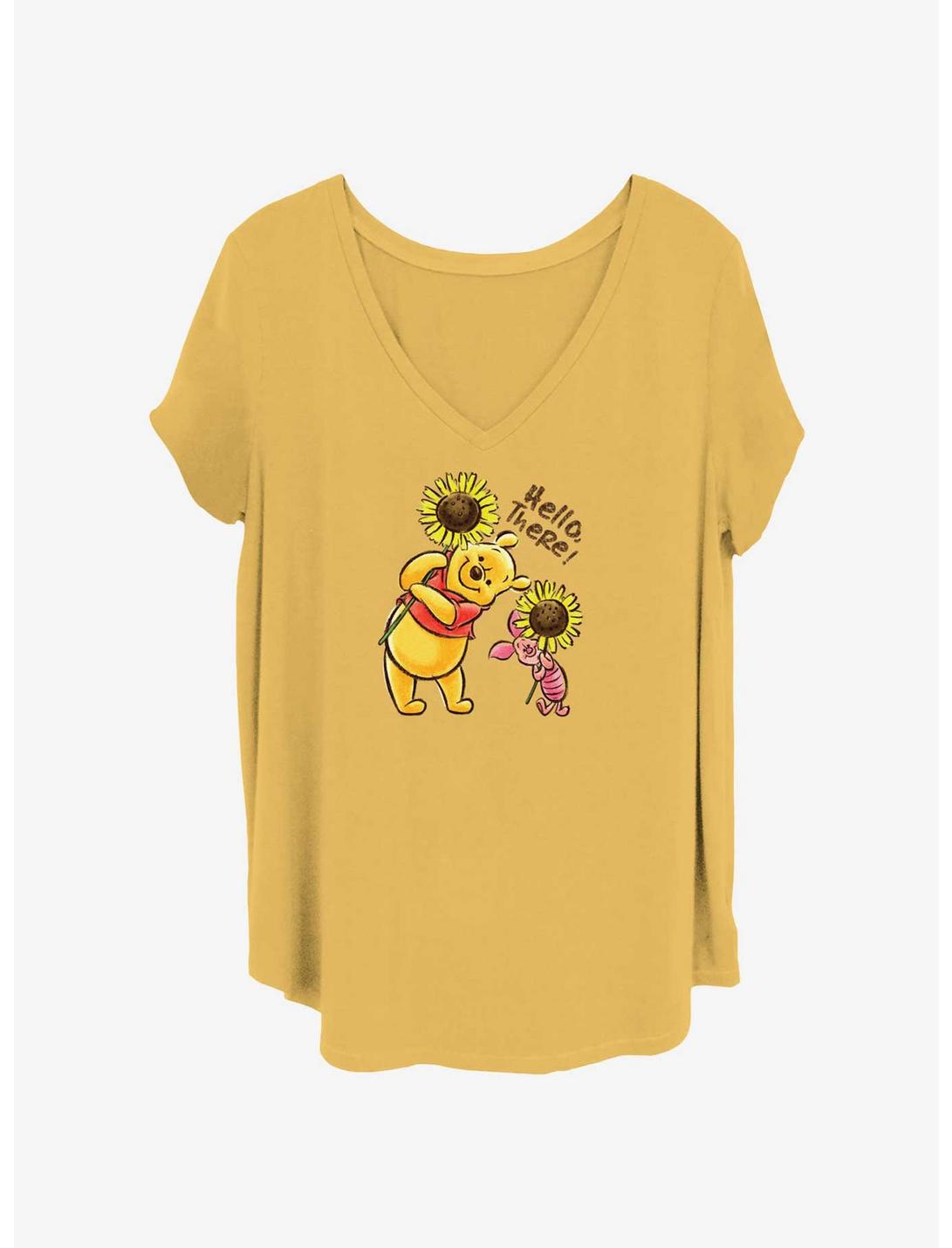 Disney Winnie The Pooh Hello There Winnie & Piglet Girls T-Shirt Plus Size