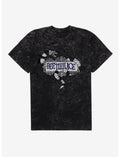 Beetlejuice Sandworm Logo Mineral Wash T-Shirt