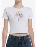 Gay Gasp Unicorn Crop T-Shirt