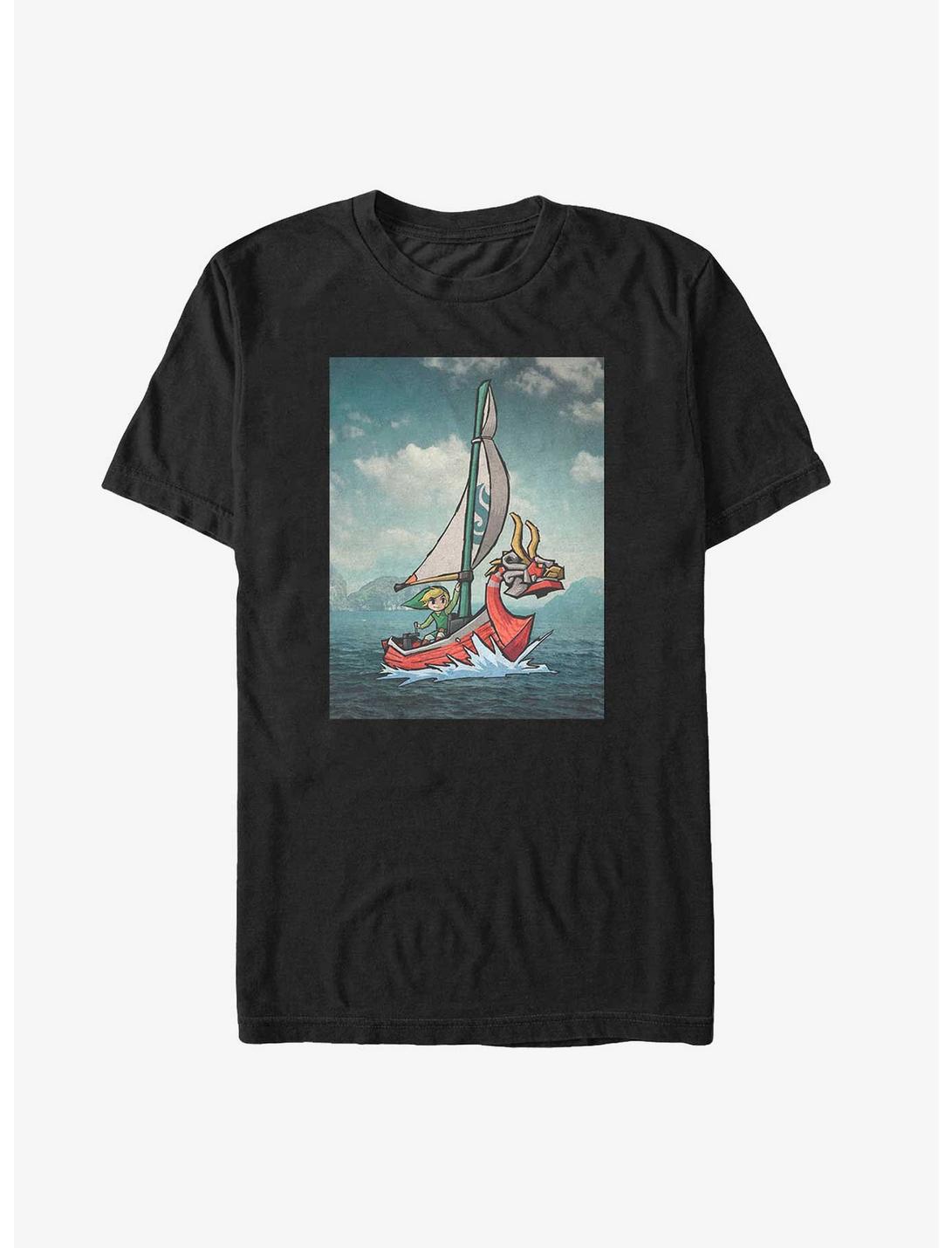 Nintendo Link Sea Sailor Poster Big & Tall T-Shirt