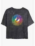The Lord of the Rings Rainbow Ring Mineral Wash Crop T-Shirt