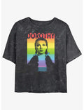 The Wizard Of Oz Dorothy Rainbow Mineral Wash Crop T-Shirt