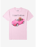 Hamster I Can't Drive Pink T-Shirt By Goodie Two Sleeves