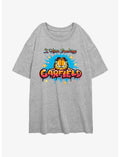 Garfield Airbrush I Hate Monday's Girls Oversized T-Shirt