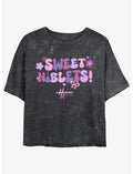 Disney Channel Hannah Montana Sweet Niblets Girls Mineral Wash Crop T-Shirt