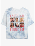 Disney Channel High School Musical East High Friends Forever Girls Tie-Dye Crop T-Shirt