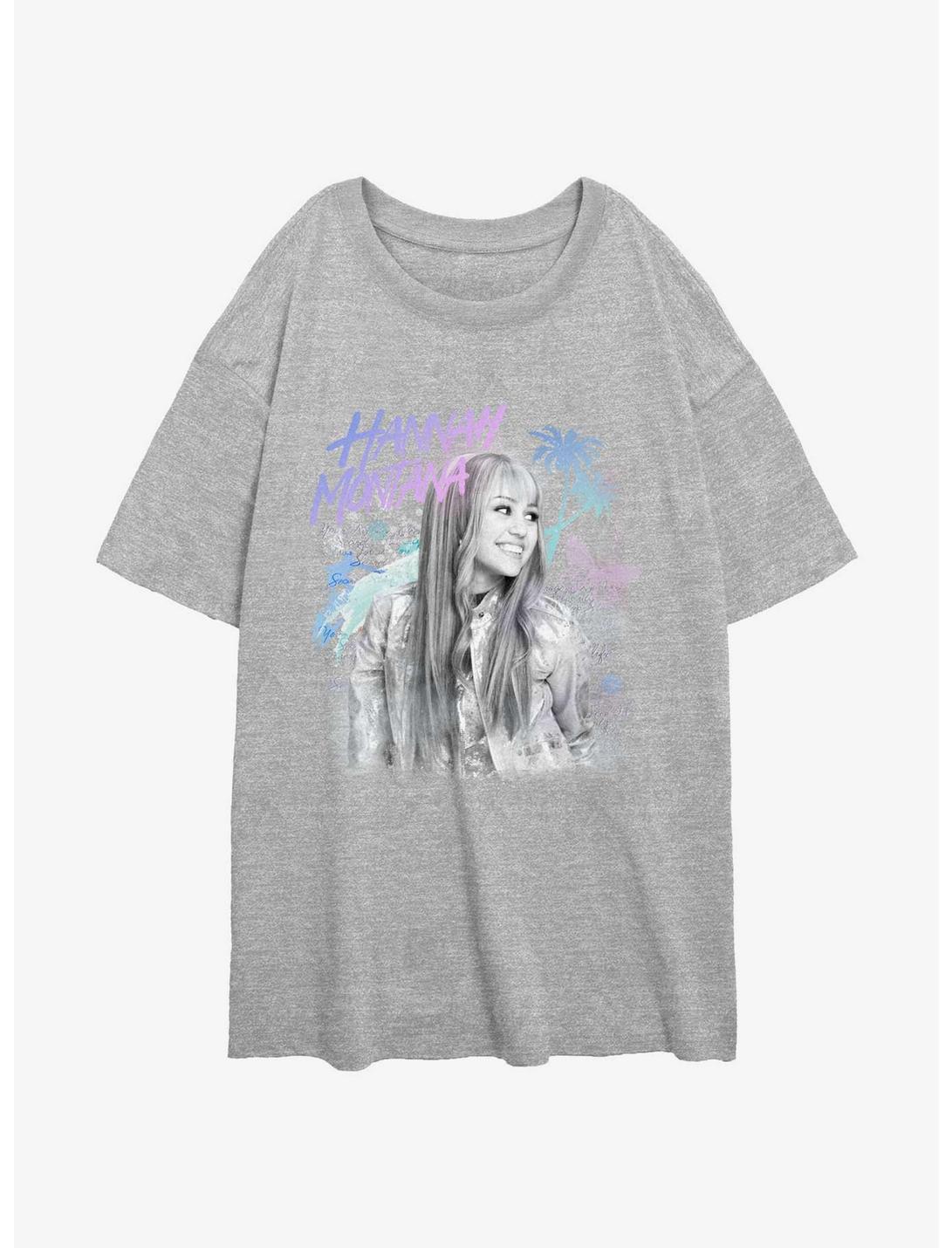 Disney Channel Hannah Montana Best Of Both Worlds Teen Idol Girls Oversized T-Shirt