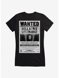 Harry Potter Bellatrix Lestrange Wanted Poster Girls T-Shirt