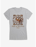 House Of The Dragon Fire And Blood House Targaryen Girls T-Shirt