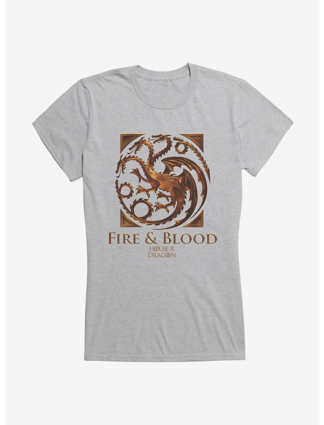 House Of The Dragon Fire And Blood House Targaryen Girls T-Shirt