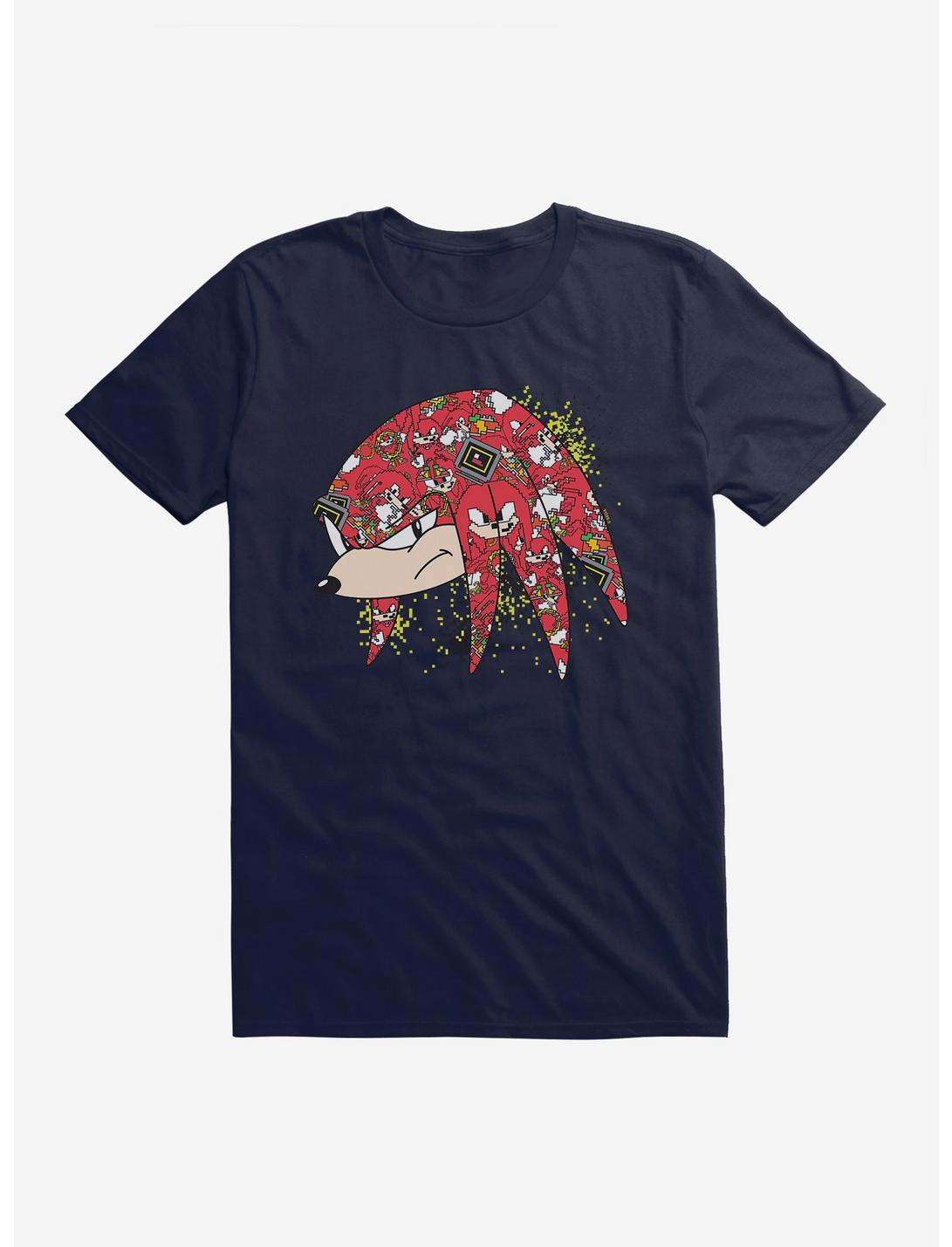 Sonic The Hedgehog Knuckles Pixel Profile T-Shirt