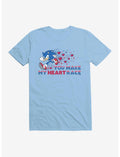 Sonic The Hedgehog Valentine Gaming Heart Race T-Shirt