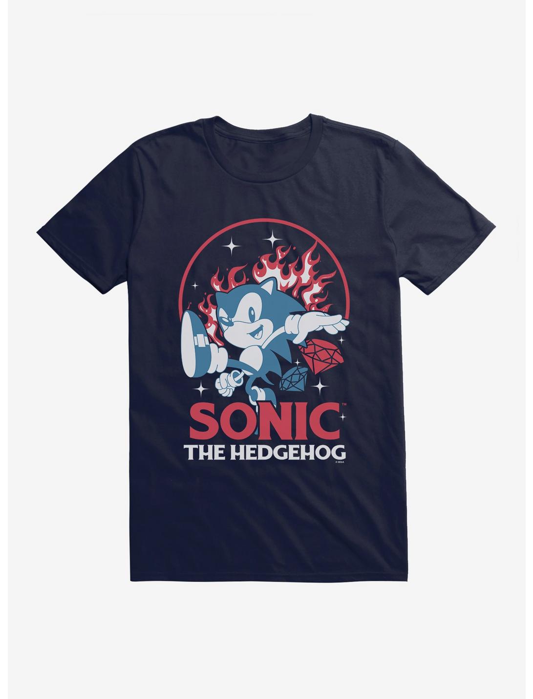 Sonic The Hedgehog Fire And Gems Sonic T-Shirt