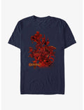 Disney Kingdom Hearts Cover In Red T-Shirt
