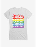 Barbie Pride Rainbow 80s Vintage Logo T-Shirt