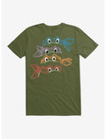 Teenage Mutant Ninja Turtles Neon Chalk Group Bandanas T-Shirt