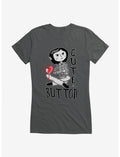 Coraline Cute As A Button Girls T-Shirt