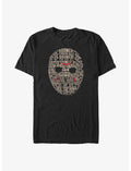 Friday the 13th Jason Text Mask Big & Tall T-Shirt