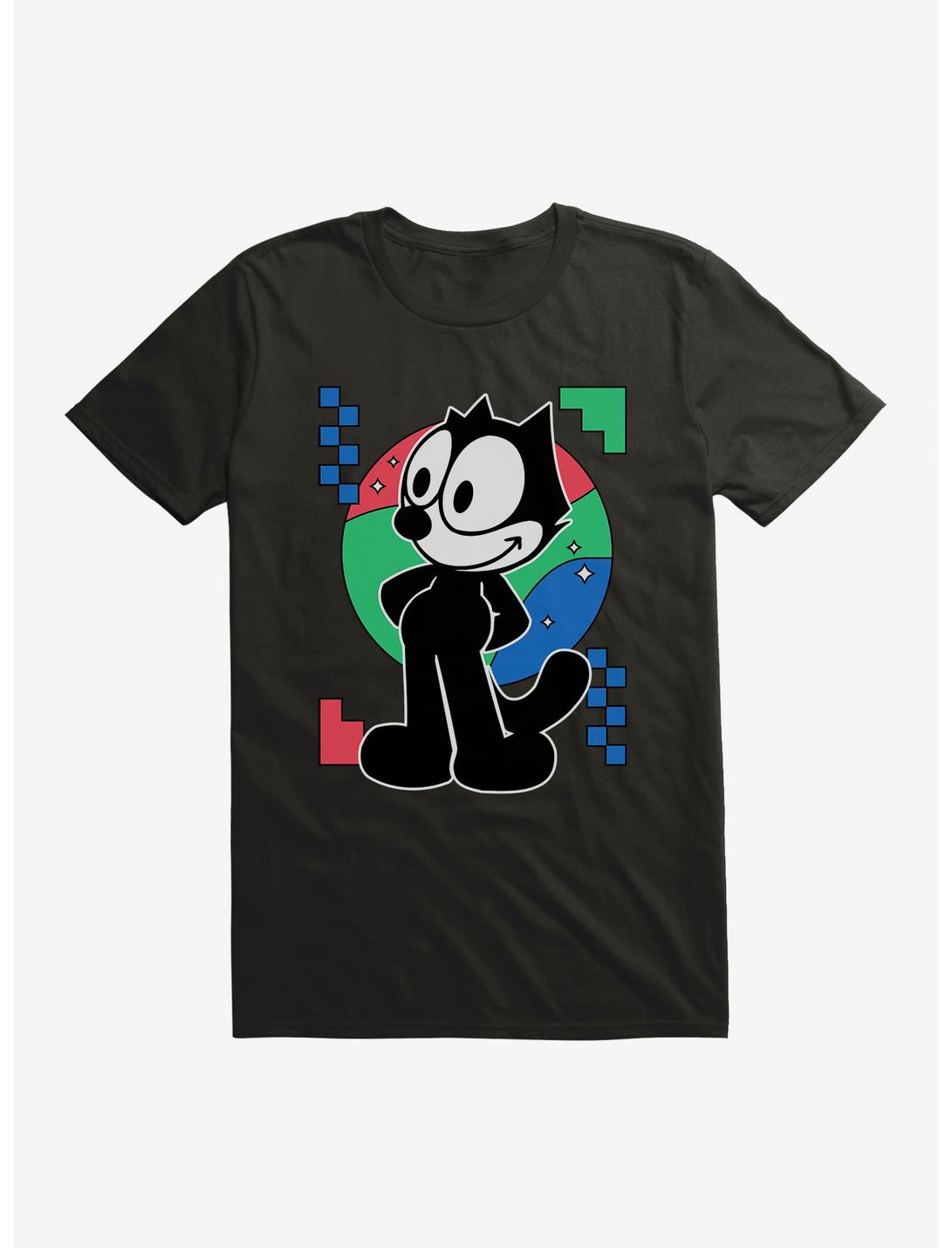 Felix The Cat Diamond Stars Portrait T-Shirt