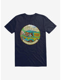 Scooby-Doo Crystal Cove Postcard Badge T-Shirt