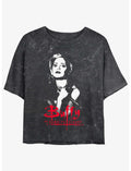 Buffy The Vampire Slayer Buffy Stake Girls Mineral Wash Crop T-Shirt