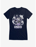 Courage The Cowardly Dog Ghosts Girls T-Shirt