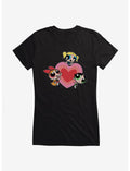 Powerpuff Girls Heart Glow Girls T-Shirt