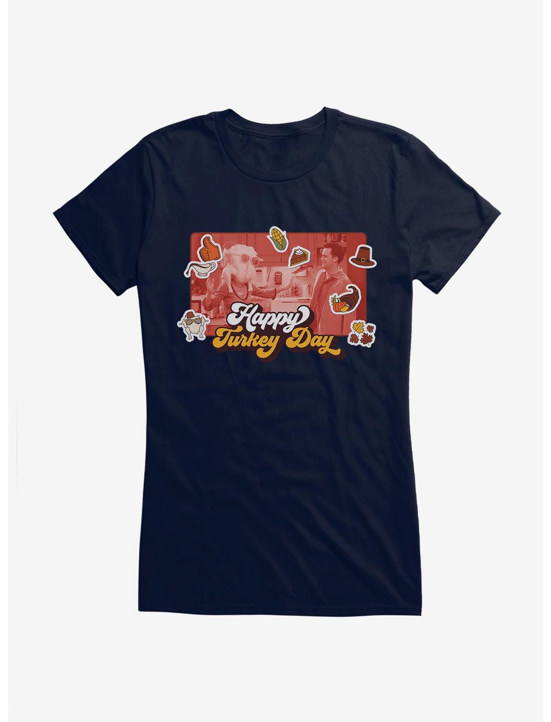 Friends Happy Turkey Day Girls T-Shirt