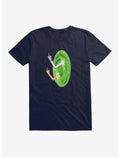 Rick and Morty Portal Middle Finger T-Shirt