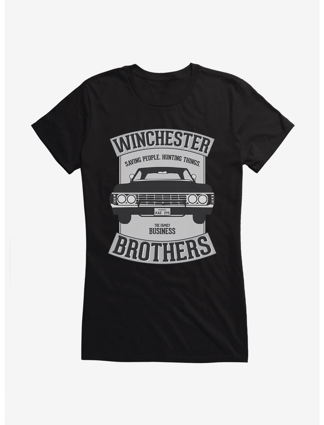 Supernatural Winchester Brothers Baby Logo Girls T-Shirt