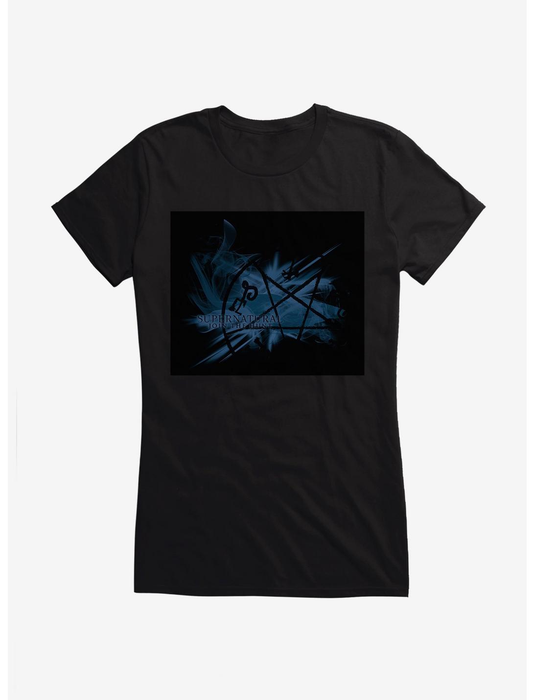 Supernatural Blue Pentagram Girls T-Shirt