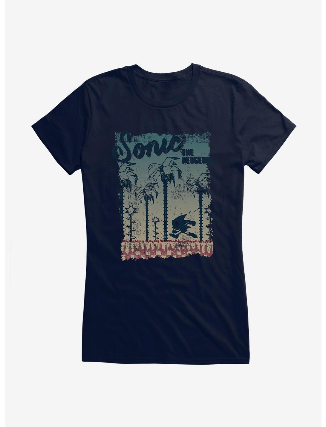 Sonic The Hedgehog Bohemian Sonic Run Scenery Girls T-Shirt