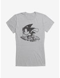 Sonic The Hedgehog Sonic Cutout Silhouette Girls T-Shirt