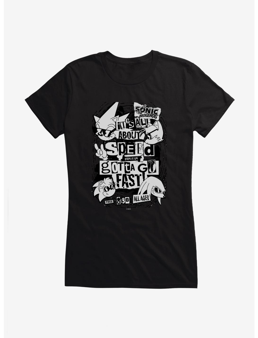 Sonic The Hedgehog All About Speed Girls T-Shirt