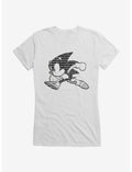 Sonic The Hedgehog Classic Script Silhouette Girls T-Shirt